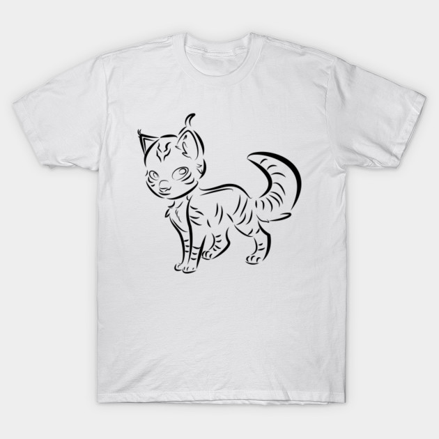 awesome cat! line art!